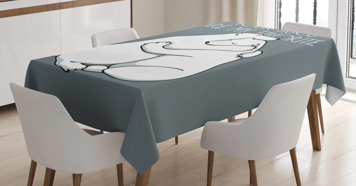 your hugs lettering valentines 3d printed tablecloth table decor 3944