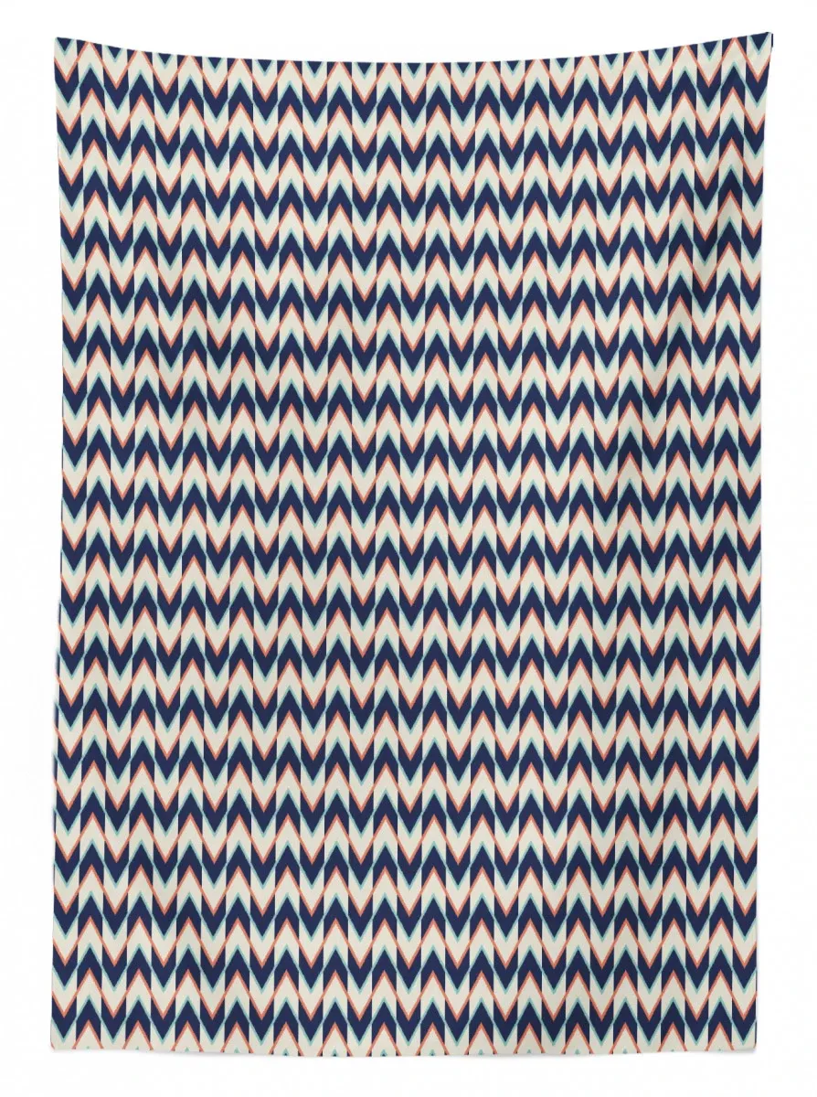 Zigzag Chevron Pattern 3D Printed Tablecloth Table Decor zigzag chevron pattern 3d printed tablecloth table decor 3640