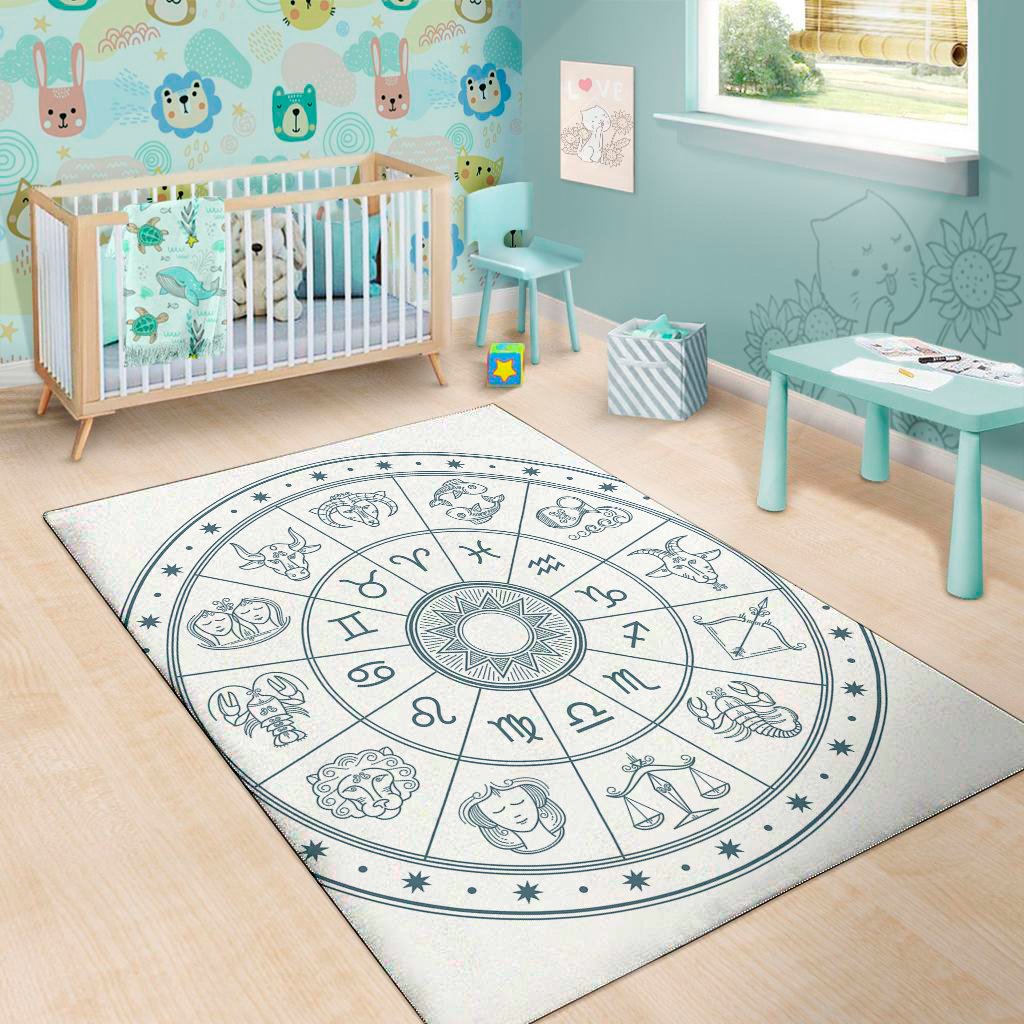 zodiac astrology signs print area rug floor decor 4472