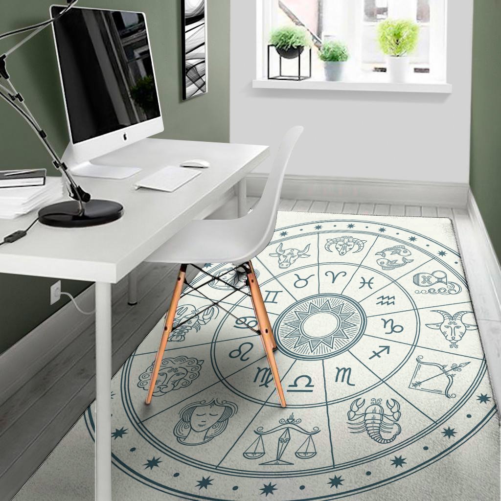 zodiac astrology signs print area rug floor decor 8711