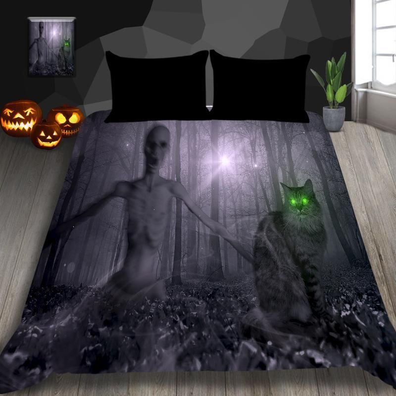 zombie death bus gloomy printed bedding set bedroom decor 3259