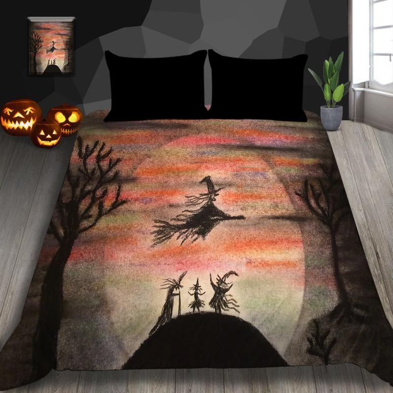 zombie death bus gloomy printed bedding set bedroom decor 5917