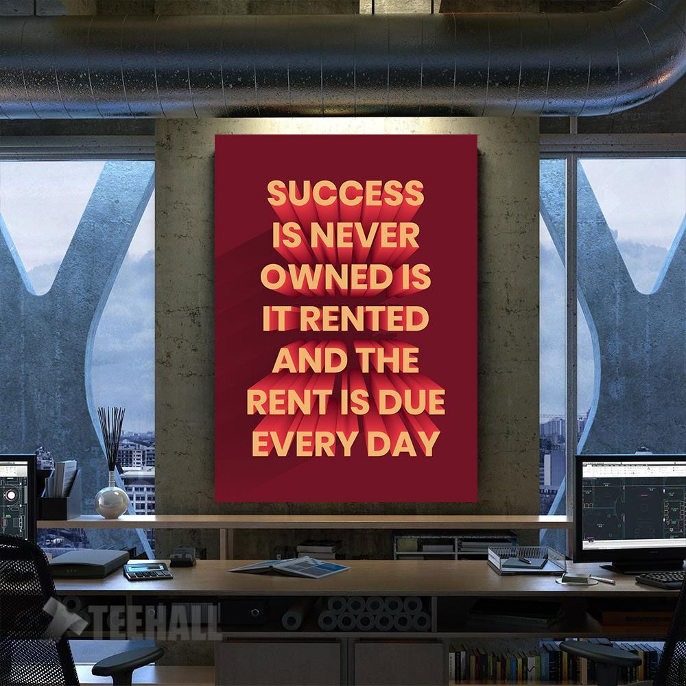 3D Motivation Quote Canvas Prints Wall Art Decor
