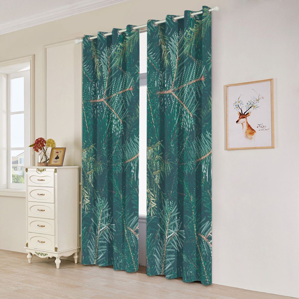 3d branch tree printed window curtain home decor 2649