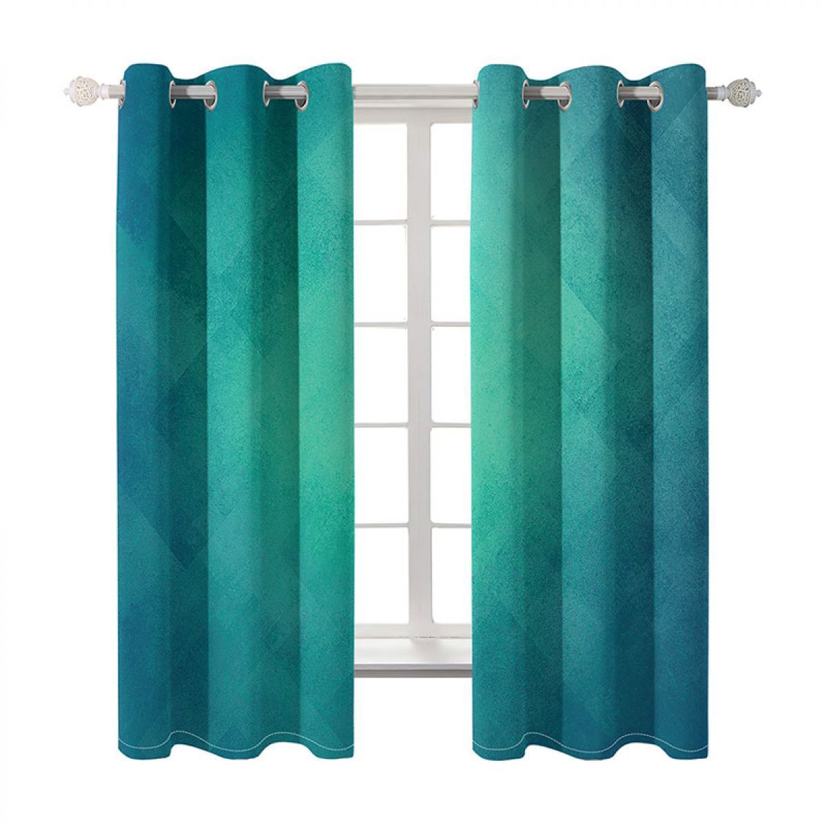 3d gradient printed window curtain home decor 3180