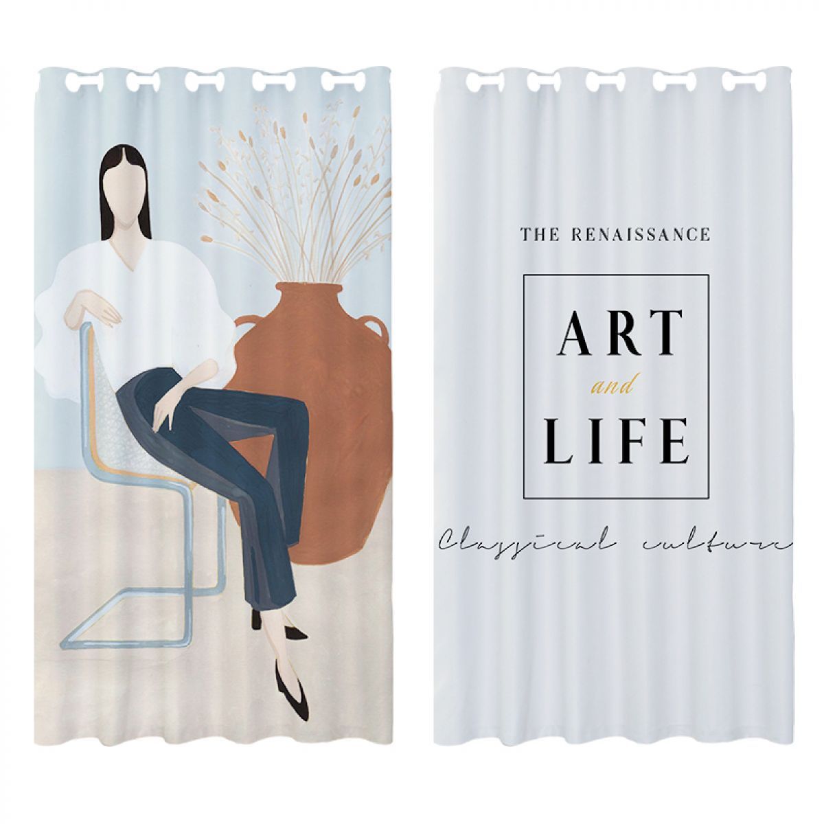 3d Woman And Words Printed Window Curtain Home Decor 3d woman and words printed window curtain home decor 5725