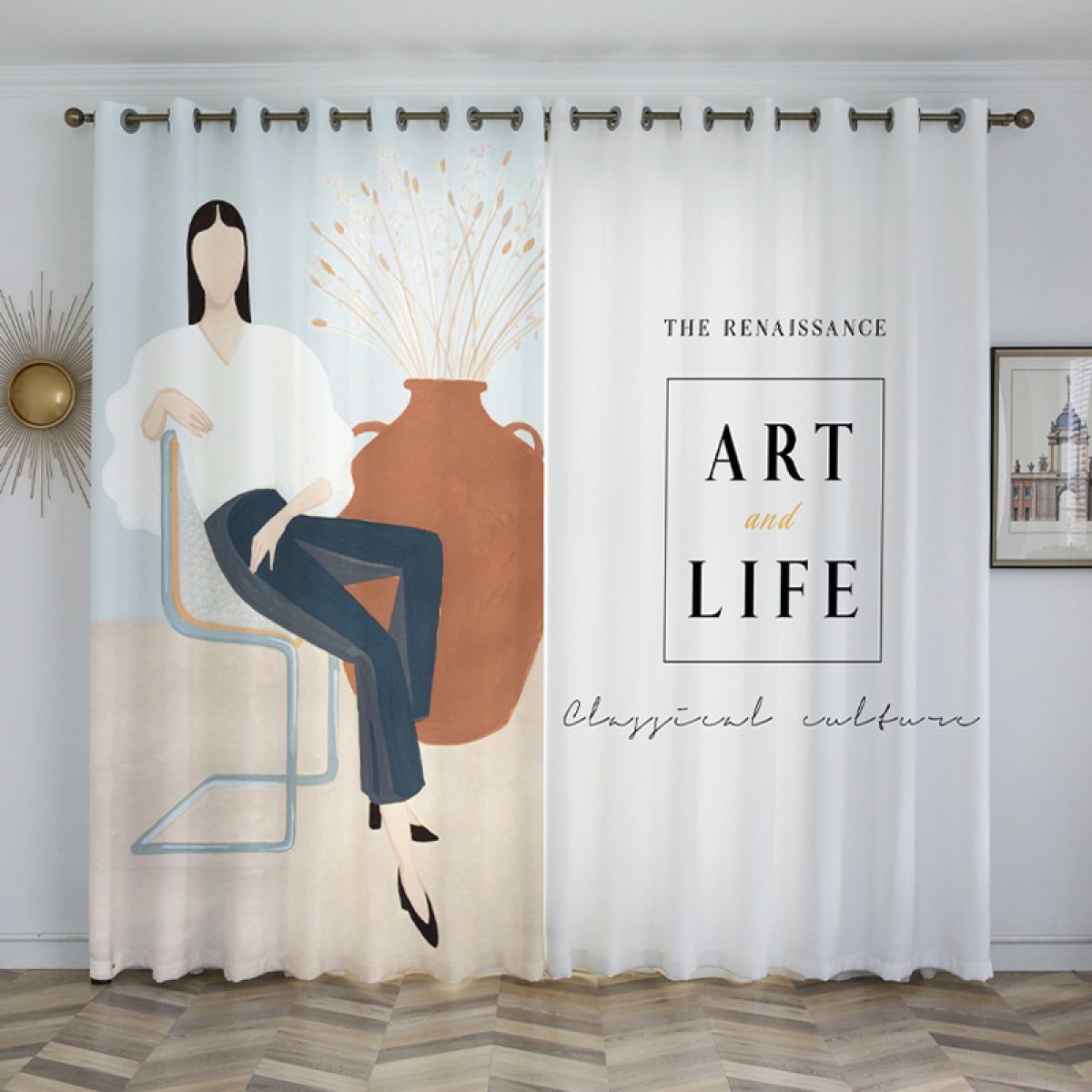3d Woman And Words Printed Window Curtain Home Decor 3d woman and words printed window curtain home decor 7452