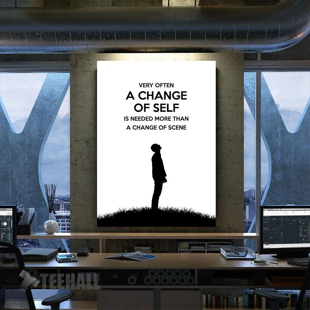 A Change Of Self Benson Motivational Canvas Prints Wall Art Decor