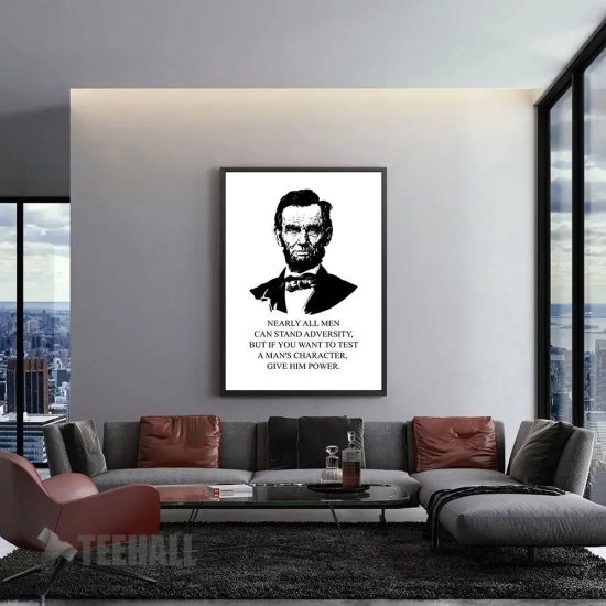 Abraham Lincoln Character Motivational Canvas Prints Wall Art Decor 1