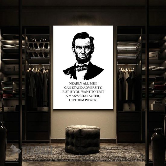 Abraham Lincoln Character Motivational Canvas Prints Wall Art Decor 2