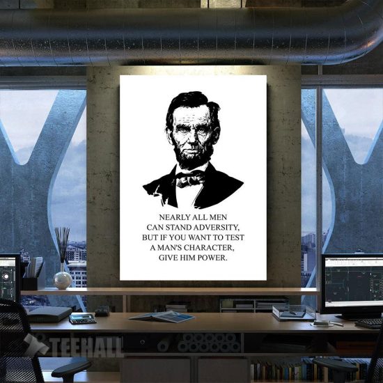 Abraham Lincoln Character Motivational Canvas Prints Wall Art Decor