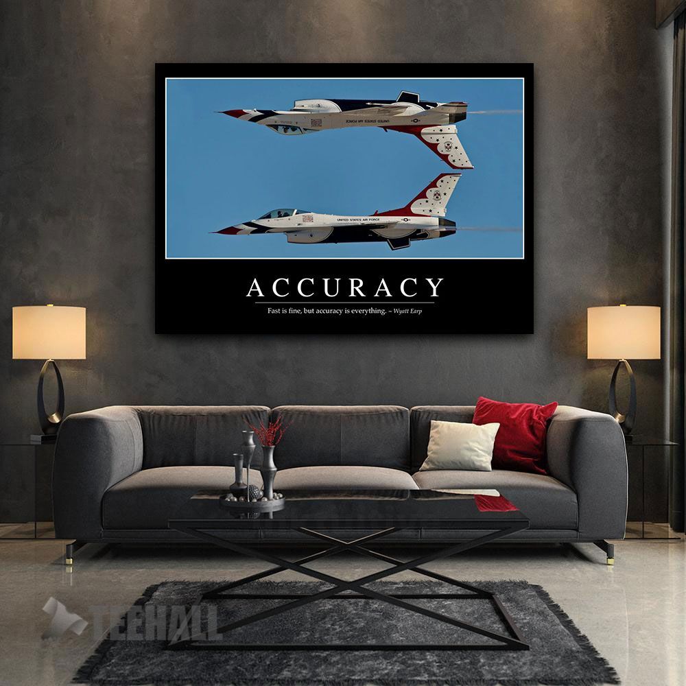 Accuracy Motivational Canvas Prints Wall Art Decor