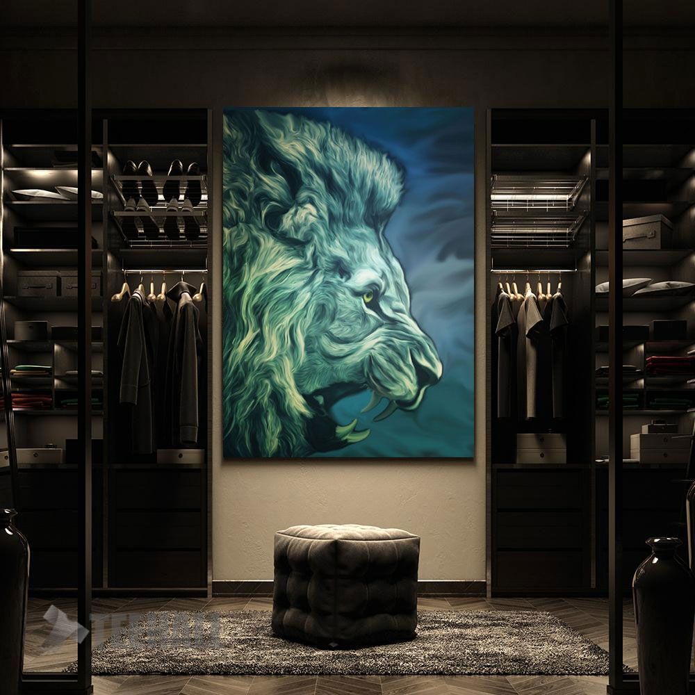 Aggressive-Lion-Motivational-Canvas-Prints-Wall-Art-Decor-2 Aggressive Lion Motivational Canvas Prints Wall Art Decor 2