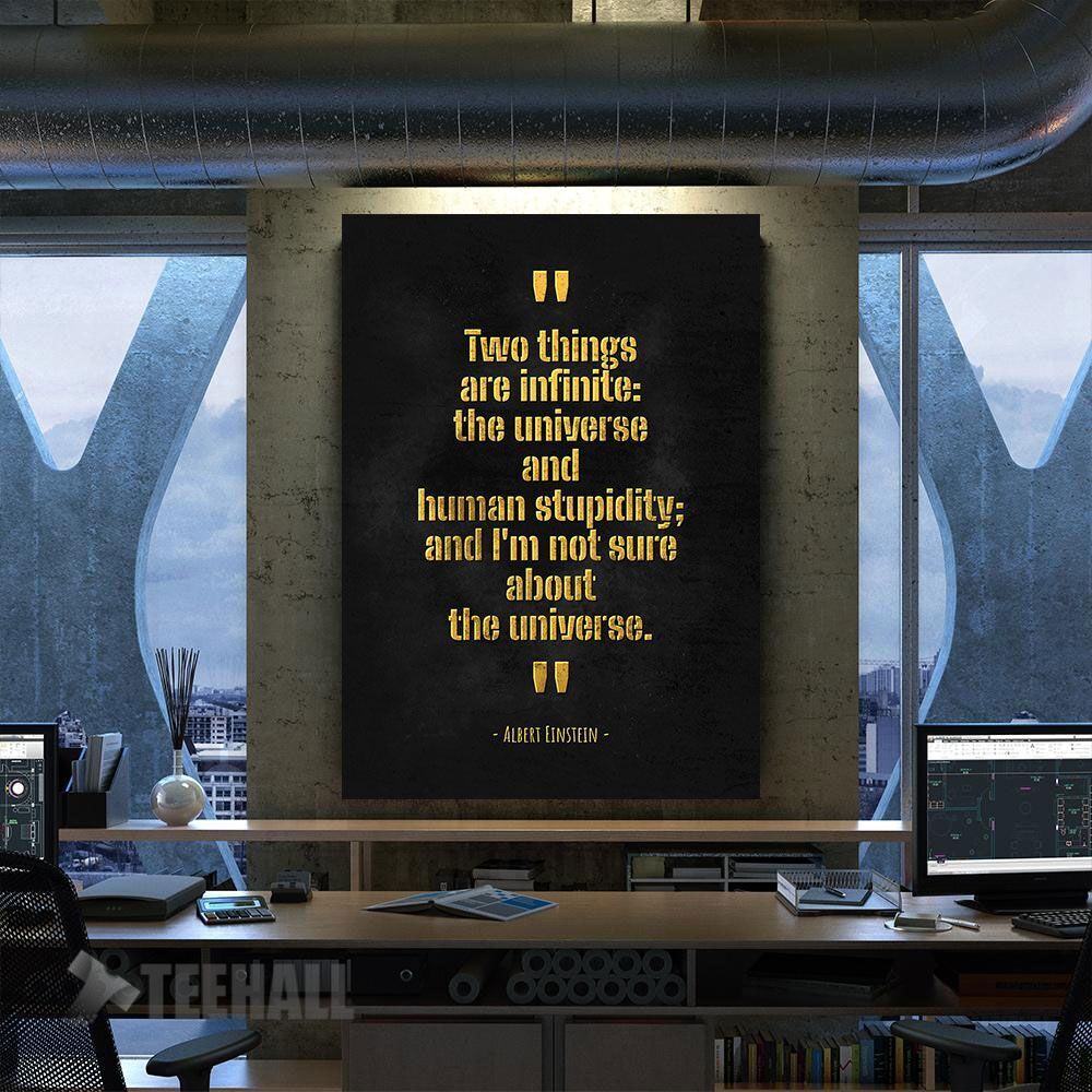 Albert Einstein Isaac Elsa Motivational Canvas Prints Wall Art Decor