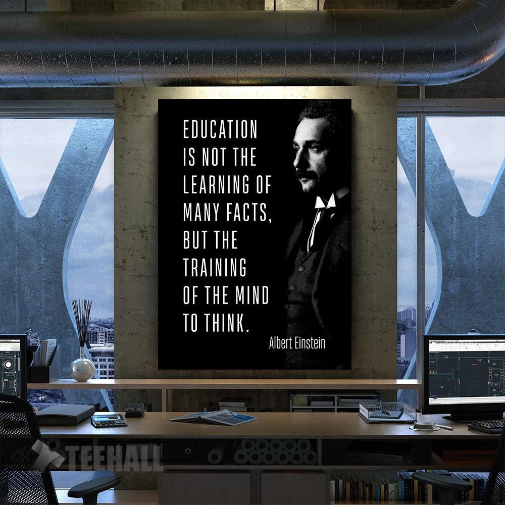 Albert Einstein Motivational Canvas Prints Wall Art Decor