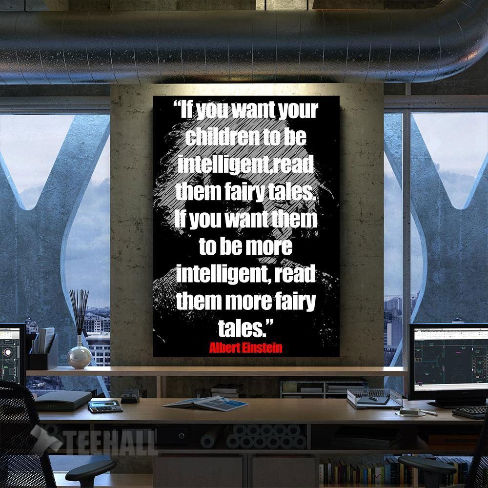 Albert Einstein Quotes Motivational Canvas Prints Wall Art Decor