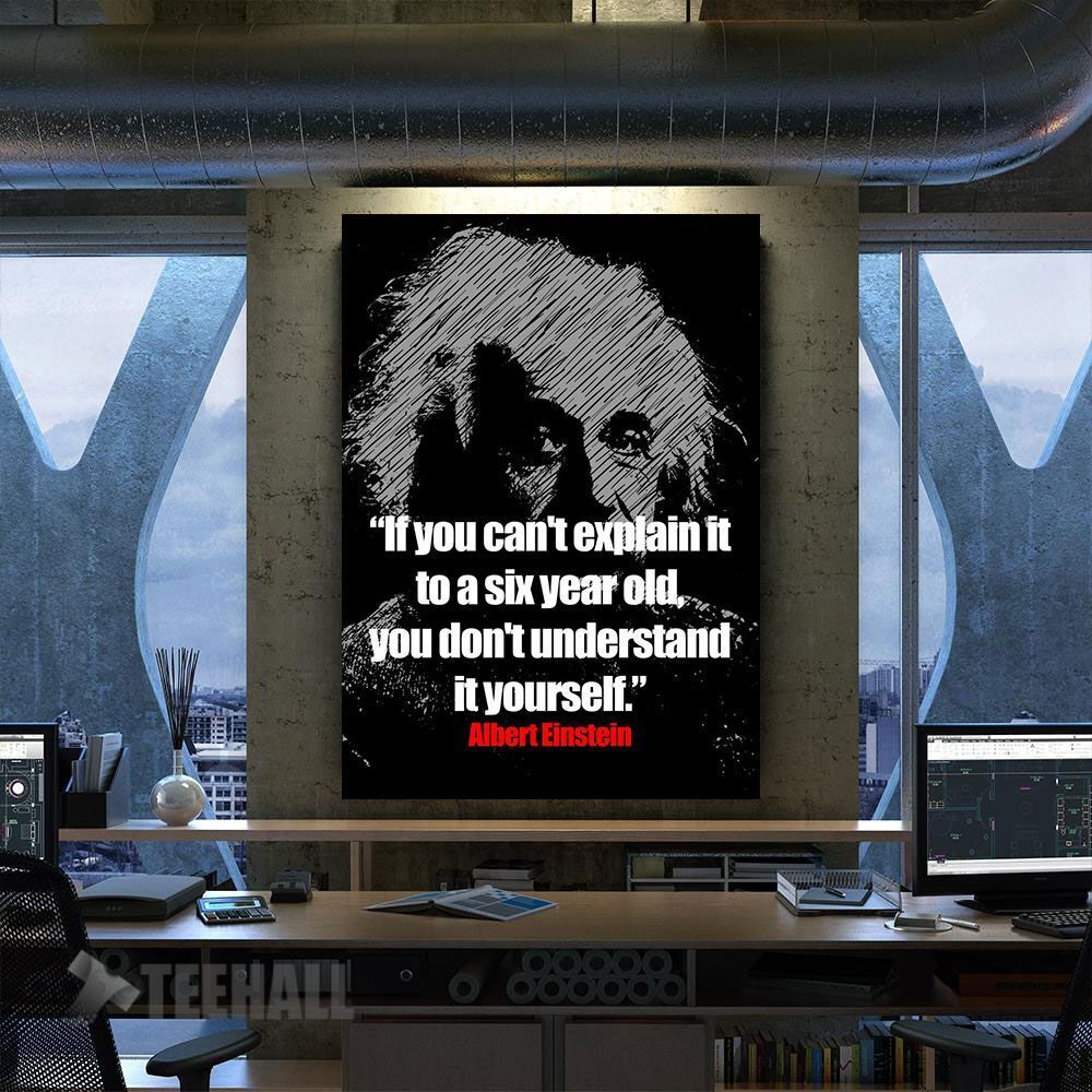 Albert Einstein Quotes Motivational Canvas Prints Wall Art Decor
