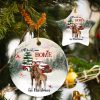 All Hearts Come Home For Christmas - Christmas Horse Ceramic Ornament
