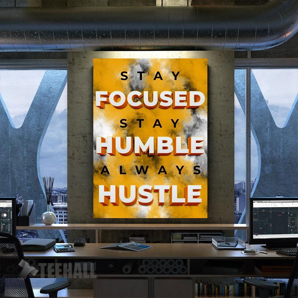 Always Hustle Motivational Canvas Prints Wall Art Decor
