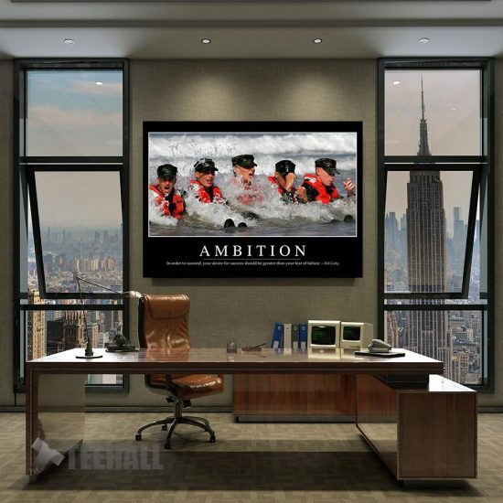 Ambition Motivational Canvas Prints Wall Art Decor 2