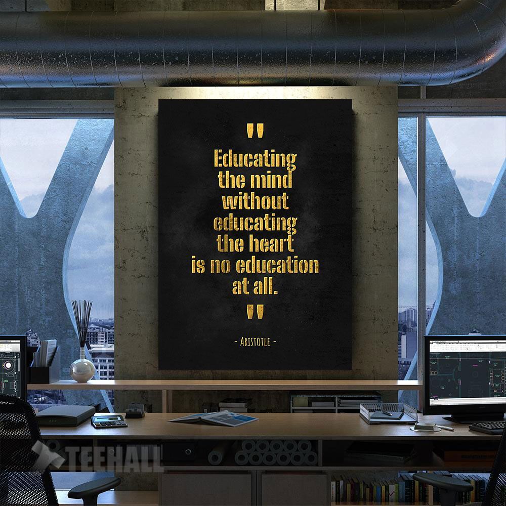Aristotle Pythias Aquinas Motivational Canvas Prints Wall Art Decor