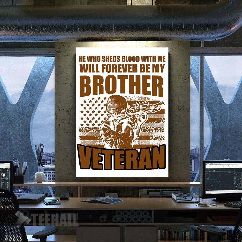 Army Veteran Motivational Canvas Prints Wall Art Decor