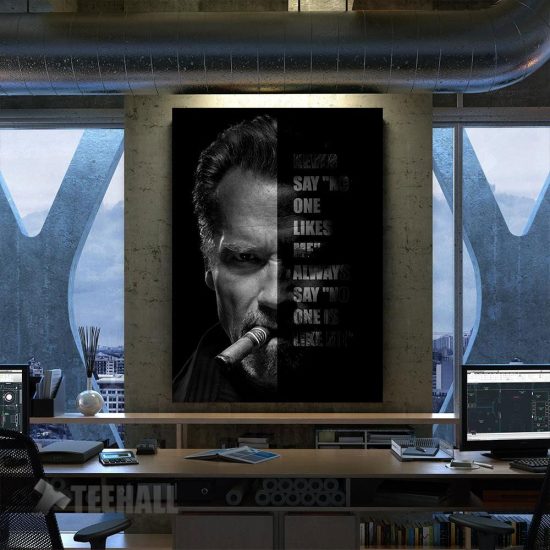 Arnold Schwarzenegger Motivational Canvas Prints Wall Art Decor