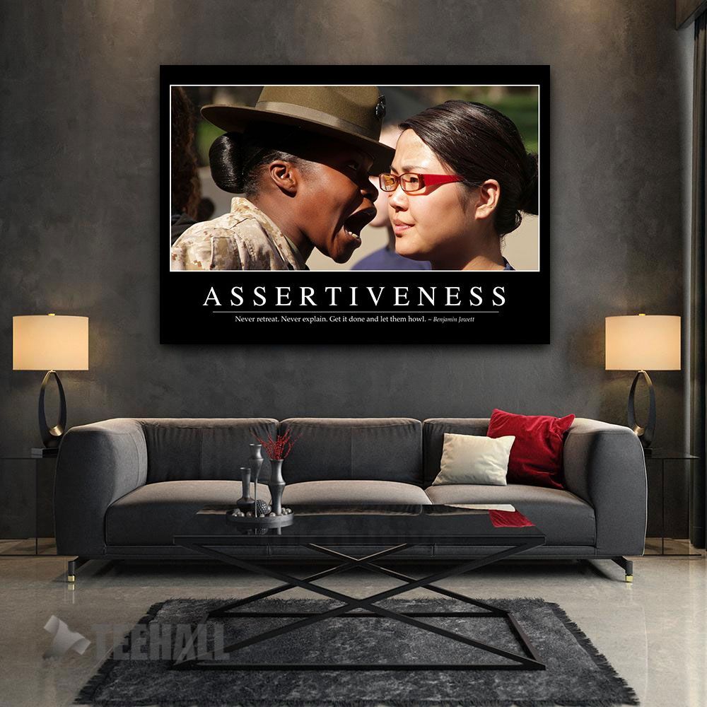 Assertiveness Motivational Canvas Prints Wall Art Decor