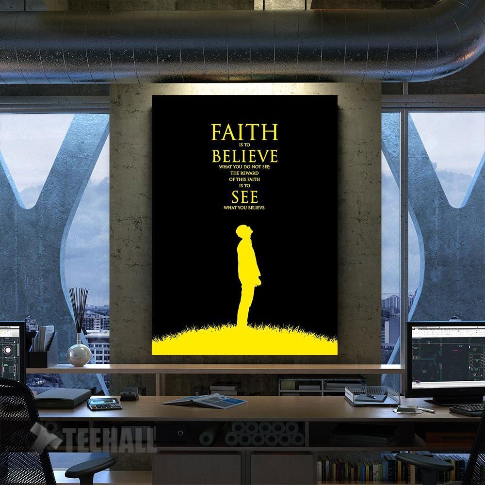 Augustine Faith Motivational Canvas Prints Wall Art Decor