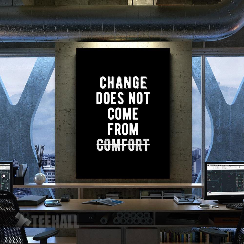 Avoid Being Comfortable Motivational Canvas Prints Wall Art Decor