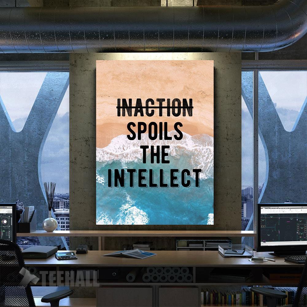 Avoid Inaction Quote Motivational Canvas Prints Wall Art Decor
