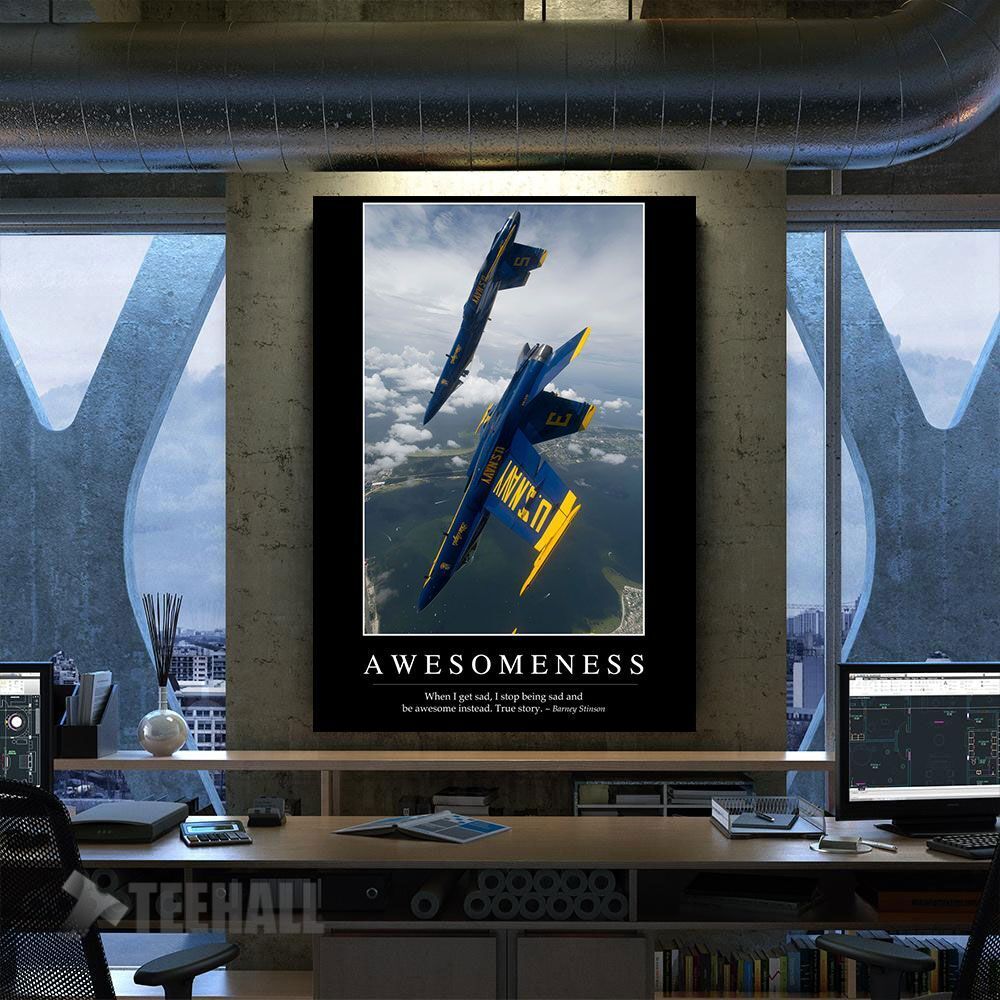 Awesomeness Motivational Canvas Prints Wall Art Decor