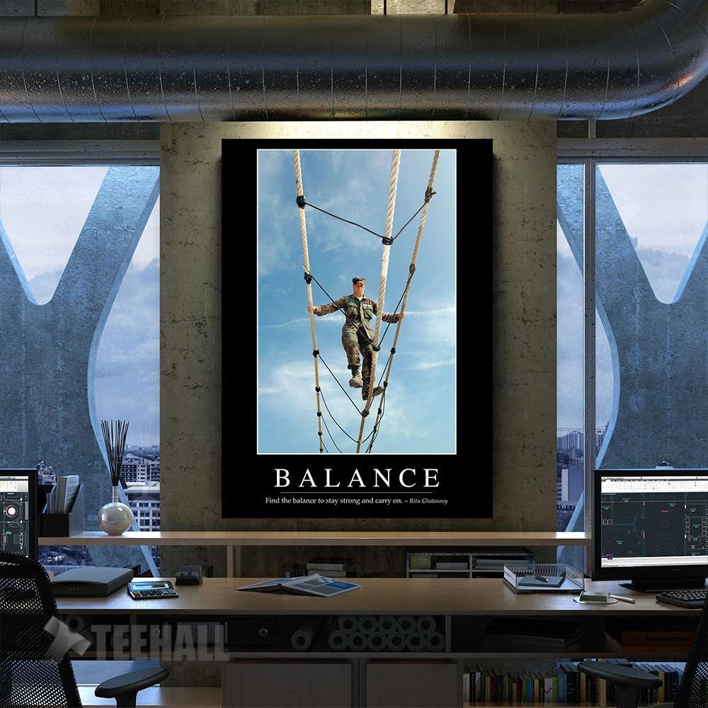Balance Motivational Canvas Prints Wall Art Decor
