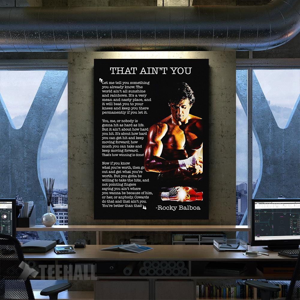 Balboa Motivation Poster Canvas Prints Wall Art Decor