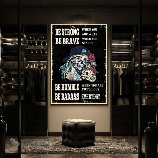 Be Badass Motivational Canvas Prints Wall Art Decor 2