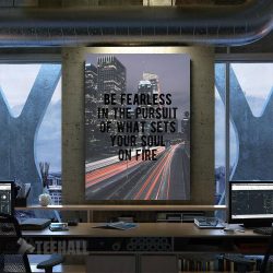 Be Fearless! Motivational Canvas Prints Wall Art Decor