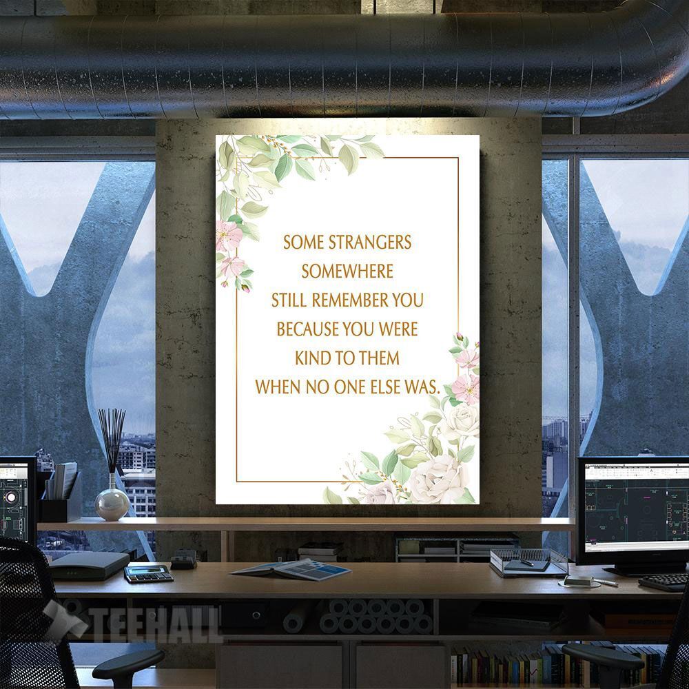 Be Kind Motivational Canvas Prints Wall Art Decor