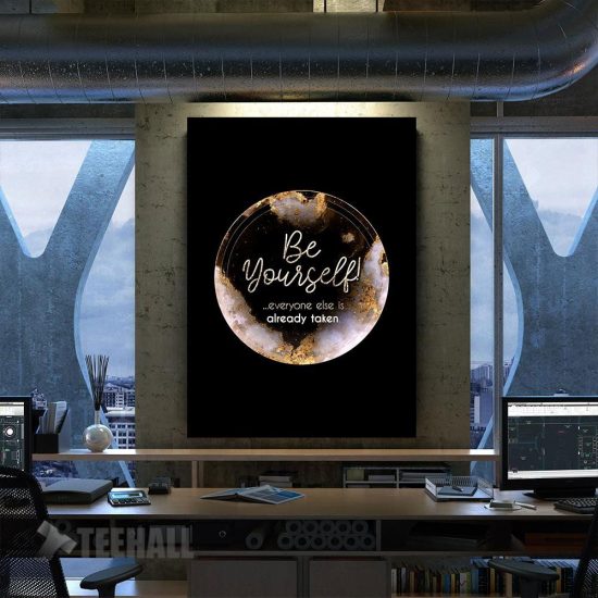 Be Yourself Motivational Canvas Prints Wall Art Decor