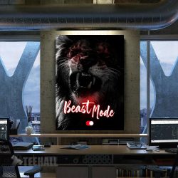 Beast Mode Motivational Canvas Prints Wall Art Decor