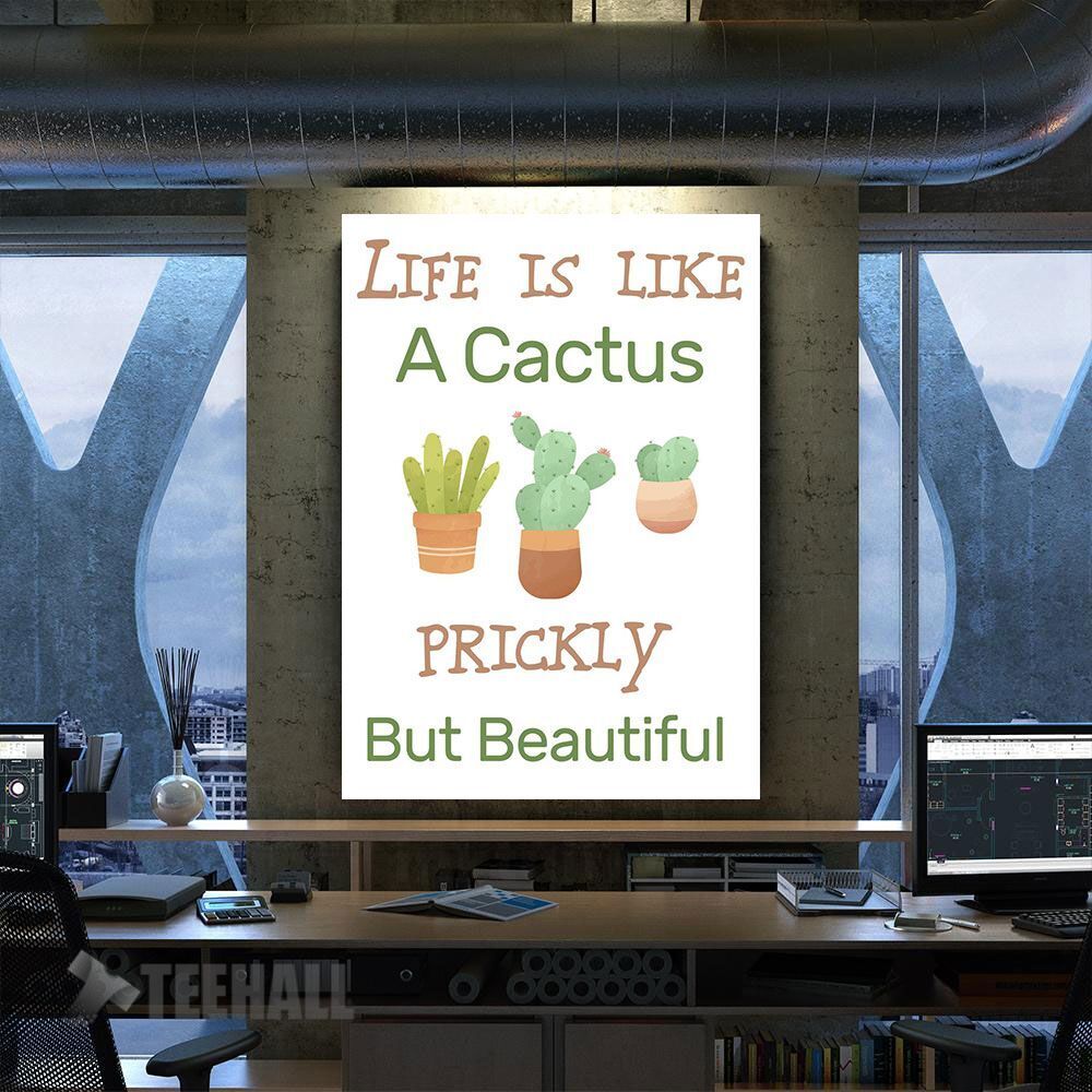 Beautiful Cactus Motivational Canvas Prints Wall Art Decor