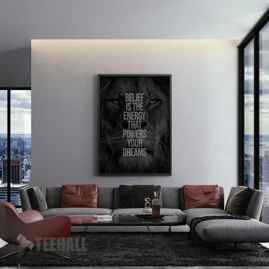 Believe In Your Dreams Motivational Canvas Prints Wall Art Decor 1