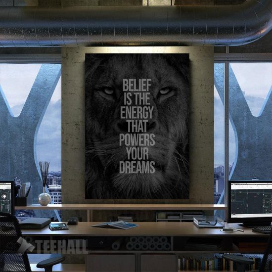 Believe In Your Dreams Motivational Canvas Prints Wall Art Decor