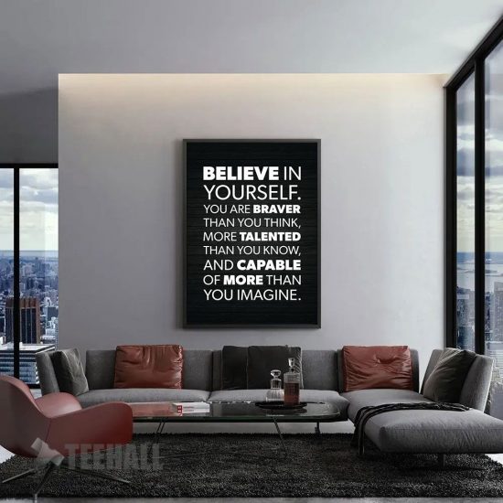 Believe In Yourself Motivational Canvas Prints Wall Art Decor 1 3