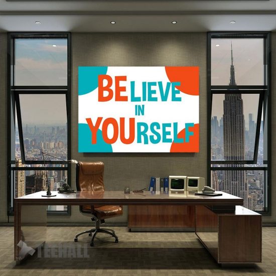 Believe In Yourself Motivational Canvas Prints Wall Art Decor 2 4
