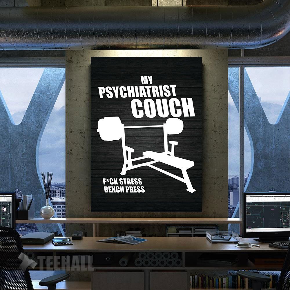 Bench Press Motivation Canvas Prints Wall Art Decor