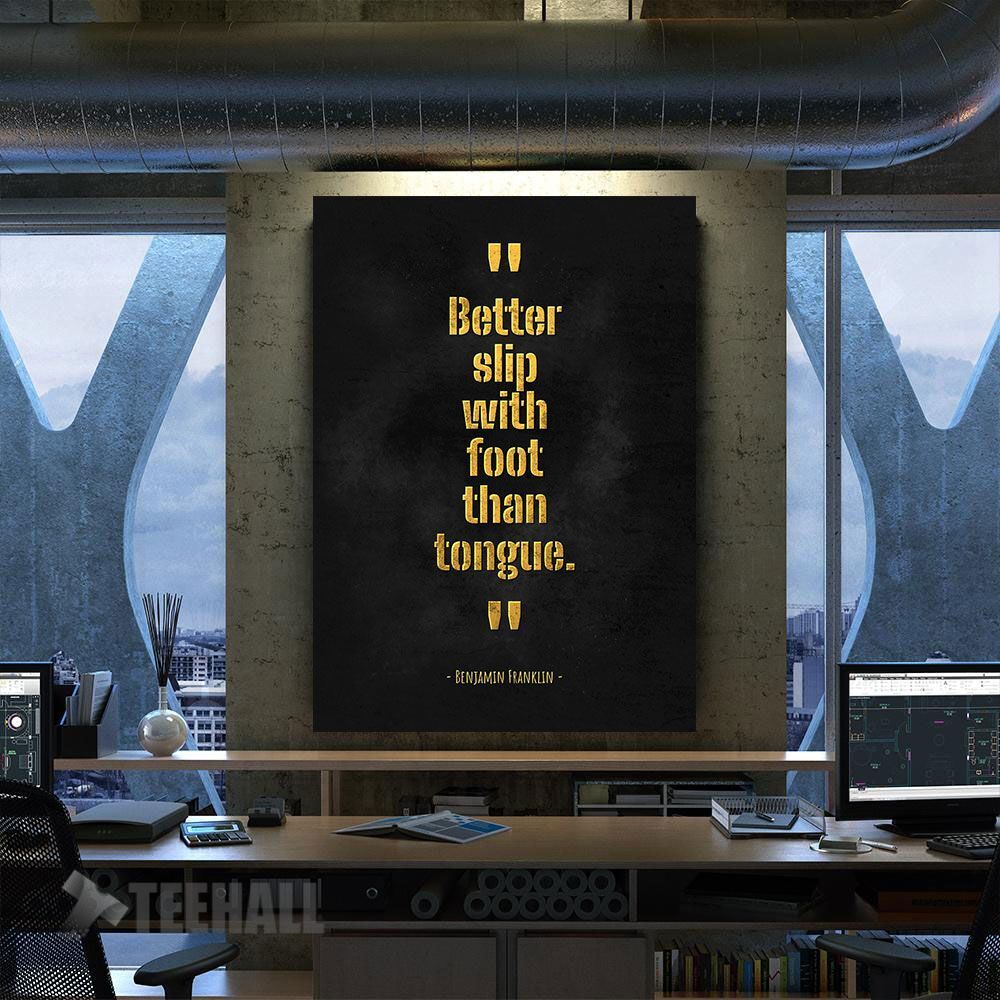 Benjamin Franklin Father Motivational Canvas Prints Wall Art Decor