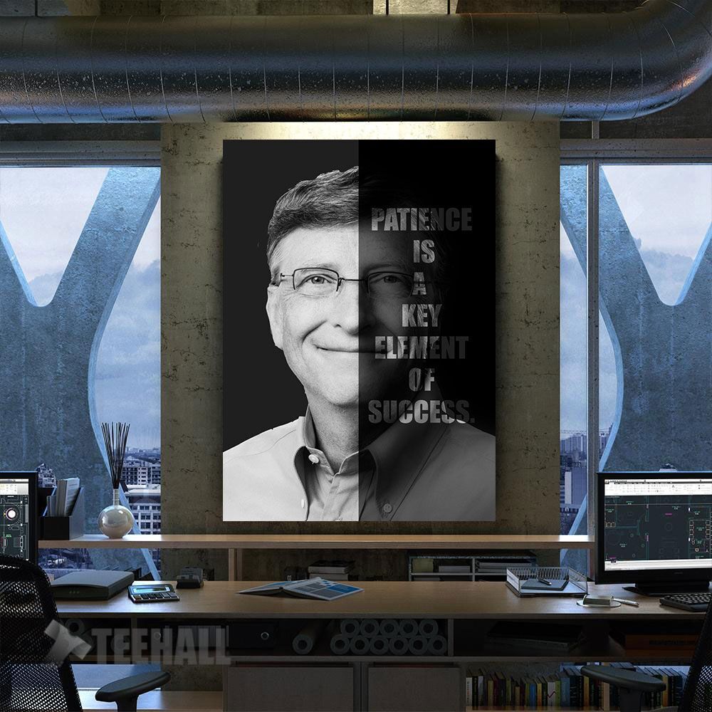Bill Gates Motivational Canvas Prints Wall Art Decor