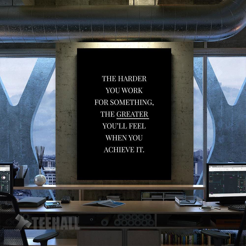 Black Motivational Quotes Canvas Prints Wall Art Decor