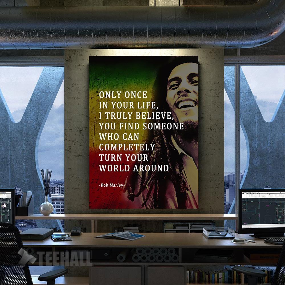 Bob Marley Motivation Canvas Prints Wall Art Decor