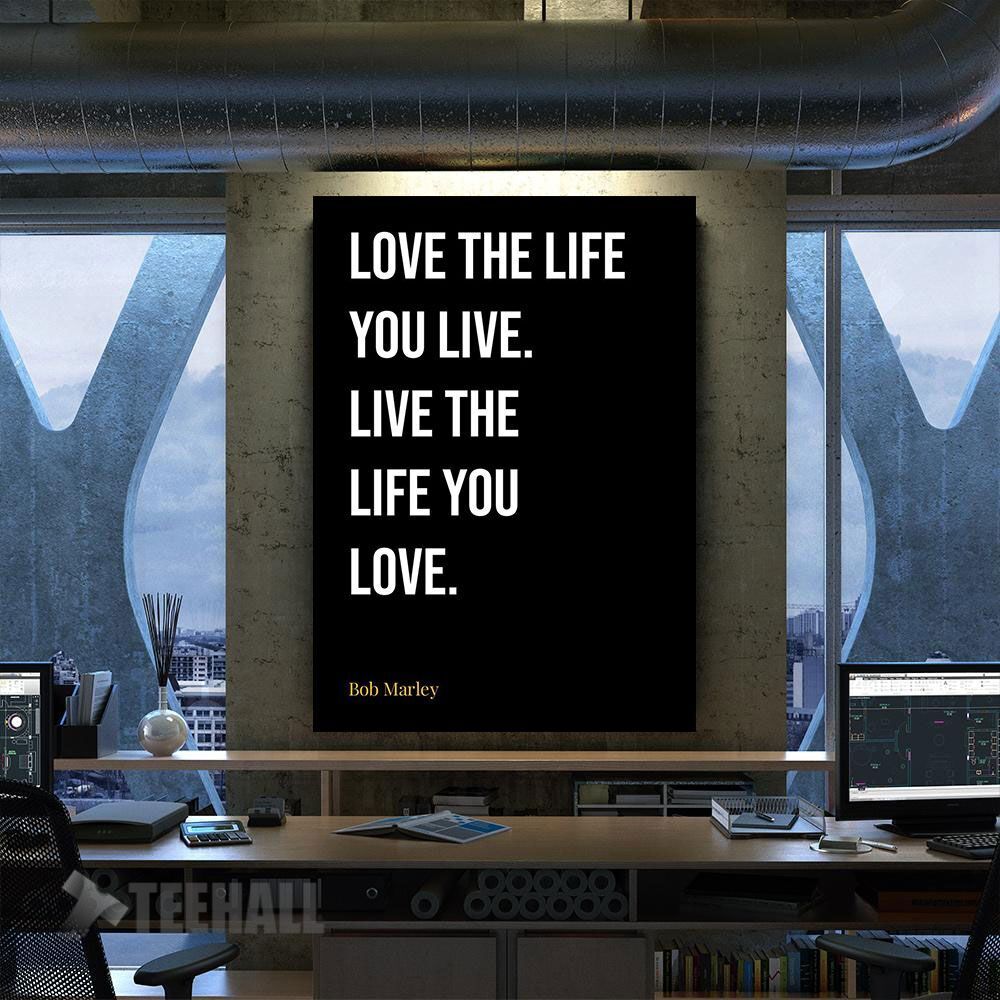 Bob Marley Quotes Motivational Canvas Prints Wall Art Decor